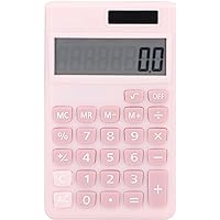 FYNIGO Calculators Desktop Large Office Display Solar Battery with Pocket for LCD Screen Table Fans