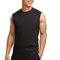 Hanes Originals Cotton T-Shirt, Muscle Tank for Men, Lightweight Sleeveless Tee