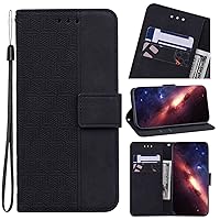Phone Cover Wallet Folio Case for Samsung Galaxy J730 European Edition, Premium PU Leather Slim Fit Cover, Horizontal Viewing Stand, Lanyard, Easy Installation, Black