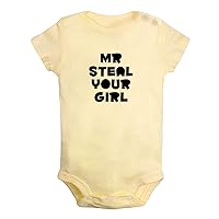 Mr Steal Your Girl Funny Rompers Newborn Baby Bodysuits Infant Jumpsuits Outfits Clothes