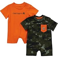 Carhartt Baby Boys' Short-Sleeve 2-Piece Romper Set