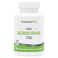 Natures Plus PRO Berberine 750 mg - 60 Capsules - Supports Healthy Metabolism - Non-GMO, Vegan & Gluten Free - 30 Servings