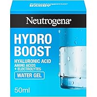 Hydro Boost Face Moisturizer with Hyaluronic Acid for Dry Skin, Oil-Free and Non-Comedogenic Water Gel Face Lotion, 1.7 oz