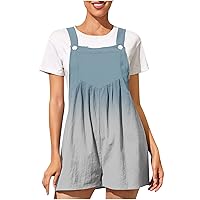 Womens Tie Dye Rompers Jumpsuits Casual Summer Outfits 2024 Shorts Overalls Jumpers Loose Comfy Fashion Clothes