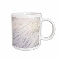 3dRose Gray marble print texture photo print - smooth white and light grey... - Mugs (mug_157655_1)