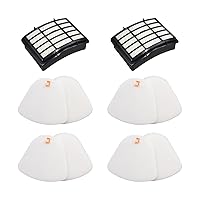 Replacement Filter Compatible with Shark Navigator Lift-Away XL Multisurface Upright Vacuum,Fits Models CU512,CU530,CU500,CU510,CU520 (2 Hepa filter and 4 foam filter)