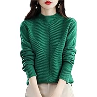 100% Pure Cashmere Sweater Autumn Winter Women's Turtleneck Pullover Female Knitted Wool Jumpers