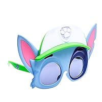 Sun-Staches Paw Patrol Child Sunglasses | Chase, Skye, Rubble, Zuma or Rocky Costume Accessory | One Size Fits Most Kids