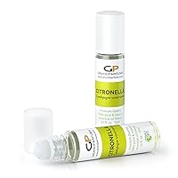 Citronella Essential Oil 10ml Roller Bottle, Roll-On Essential Oil, Pre-Diluted and Ready-to-Apply, 100% Pure and Therapeutic-Quality, 10mL .33 Oz, Pack of (2) by Grand Parfums