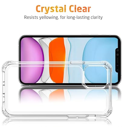 ESR for iPhone 11 Case, iPhone 11 Case Clear, Military-Grade Protection, Shock-Absorbing Corners, Scratch- and Yellowing-Resistant Hard Back, Phone Case for iPhone 11, Air Armor Case, Clear