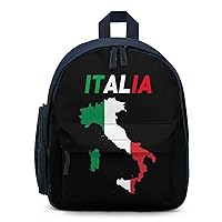 Italy Flag Map Cute Printed Backpack Lightweight Travel Bag for Camping Shopping Picnic