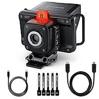 Blackmagic Design Studio Camera 4K Pro G2 Live Production Camera Bundle with 10ft HDMI 2.0 Cable, 6ft USB-C Cable, and 5-Pack of SolidSignal Cable Ties (CINSTUDMFT/G24PDFG2)
