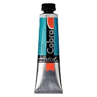 Water-Mixable Oil Color 40 ml Tube - Turquoise Blue by Cobra