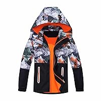 Children's Jacket Colorblocking Camouflage Zipper Shirt Waterpr00f And Breathable Outdoor Kids Jacket Youth Coat