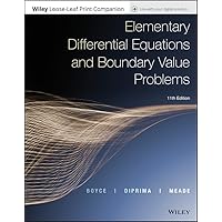 Elementary Differential Equations and Boundary Value Problems Elementary Differential Equations and Boundary Value Problems Loose Leaf Hardcover