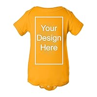 City Shirts Add Your Own Text and Design Custom Personalized Infant Baby Rib Bodysuit