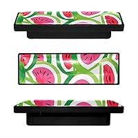Rectangle Dresser Drawer Knobs,Kitchen Handles for Cabinets,Dresser Handles and Knobs,4-Pc,Colorful Stripes Fruit Watermelon