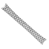Ewatchparts 19MM WATCH BAND COMPATIBLE WITH 34MM ROLEX DATE 1500 1505 1550 5500 5501 5700 15000 R/END SS
