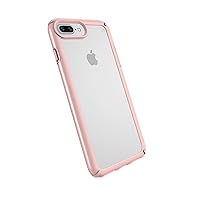 Products Presidio Show Cell Phone Case for iPhone 8 Plus - Clear/Rose Gold