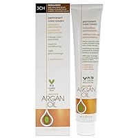 Argan Oil Permanent Color Cream - 3CH Dark Chocolate Brown by One n Only for Unisex - 3 oz Hair Color