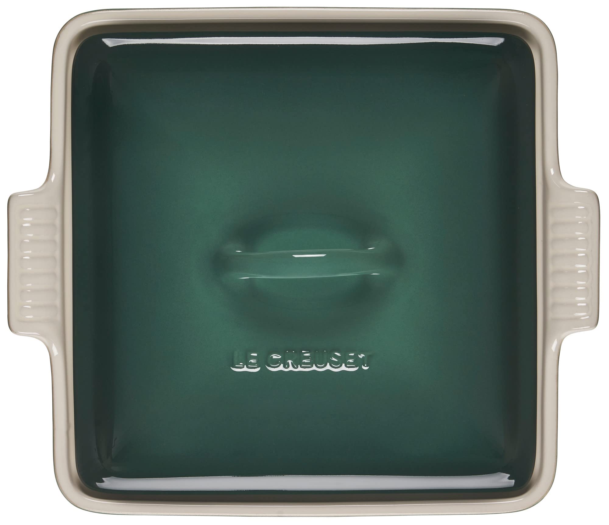 Le Creuset Stoneware Heritage Covered Square Casserole, 9-Inch, Artichaut