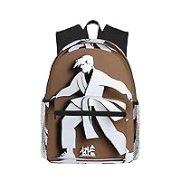 Lightweight Laptop Backpack,Casual Daypack Travel Backpack Bookbag Work Bag for Men and Women-karate men