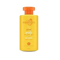 Body Wash Glow+ Squishy Shower Gel | 8.45 Fl Oz (250ml) | Papaya & Vitamin C for Oily, Sensitive, Hydrated Skin | Organic & Natural Exfoliating Body wash | for Men & Women