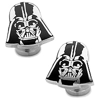 Star Wars Recessed Matte Darth Vader Head Cufflinks, Officially Licensed