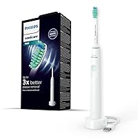 Philips Sonicare Electric Toothbrush 1100 Series with Sonic Technology, Up to 3x Plaque Removal, Easy Start Tech, QuadPacer, 2-minute Smart Timer. HX3641/11