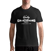 Gin Blossoms Mens Fashion Tshirt Short-Sleeved T-Shirt Cotton Printed Casual Tee