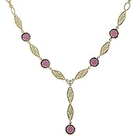 1928 Jewelry Amethyst Purple Genuine Austrian Y-Necklace For Women 16
