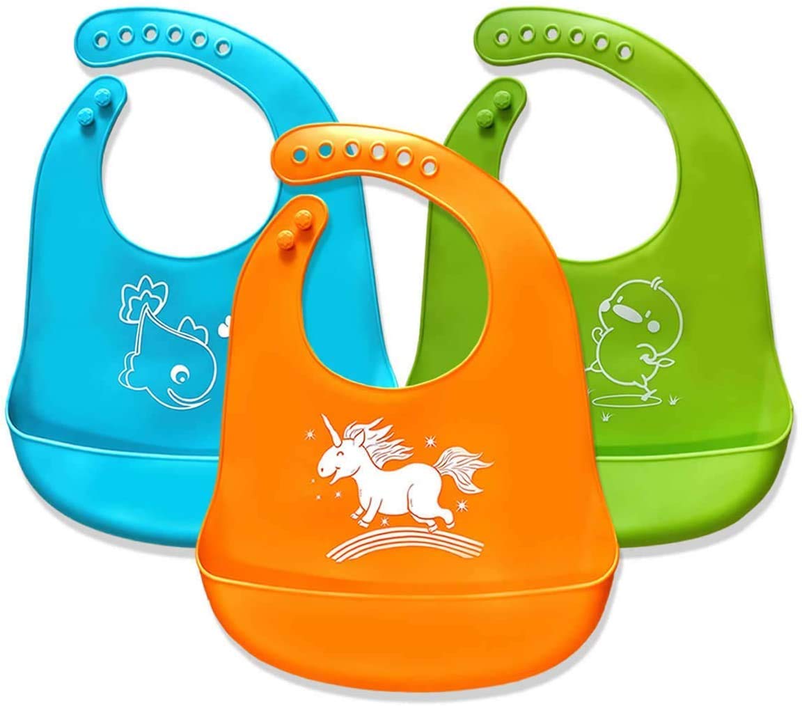 Dream Loom Baby Bibs,Silicone Bibs for Newborns Infant Toddlers,Comfortable Soft,Easily Wipes Clean,Baby Gifts