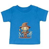 Scarecrow Print Baby Jersey T-Shirt - Cartoon Baby T-Shirt - Cute T-Shirt for Babies