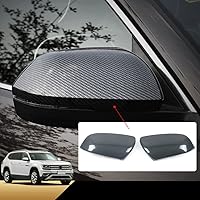 for Volkswagen Atlas 2018 2019 2020 2021 2022 2023 Atlas Cross Sport Side Rearview Mirror Cover, Carbon Fiber Pattern Auto Exterior Atlas Accessories