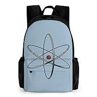 Physics Science Laptop Backpacks 16 Inch Travel Shoulder Bag Multipurpose Casual Hiking Daypack