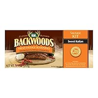 LEM Products Backwoods Sweet Italian Fresh Sausage Seasoning Kit, Ideal for Wild Game and Domestic Meat, Seasons Up to 20 Pounds of Meat, 9.5 Ounce Package