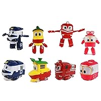 4PCS Children Toys,Kay/Alf/Duck/Selly Trains Deformation Robot Toys for Kids Toys(5 Options) (Color : 4pcs/Set)
