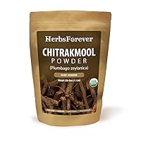 Chitrakmool Powder – Wild Leadwort – Plumbago Zeylanica – Support Digestive and Liver Health – Non GMO, Organic, Vegan – 230 GMS