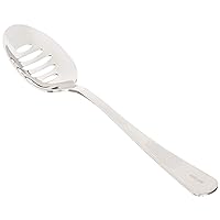 Mercer Culinary 18-8 Stainless Steel Plating Spoon with Slotted Bowl, 7-7/8 Inch,Silver