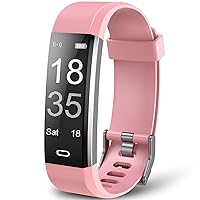 Fitness Tracker, Activity and Heart Rate Tracker with Sleep/Step/Calories Monitor, Waterproof Exercise Pedometer & Fitness Watch for Women Men