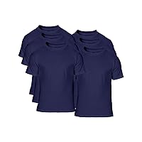 Alstyle Men's Cotton Crew Neck Short Sleeve T-Shirt 6-Pack