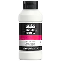 Liquitex BASICS Matte Fluid Medium, 250ml (8.4oz) Bottle