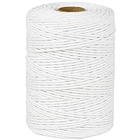 PerkHomy Cotton Butchers Twine String 700 Feet 2mm Twine for Cooking Food Safe Crafts Bakers Kitchen Butcher Meat Turkey Sausage Roasting Gift Wrapping Gardening Crocheting Knitting