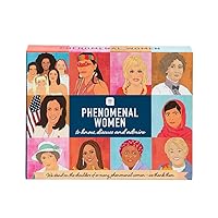 Talking Tables Phenomenal Women Conversation Game with Thought-Provoking Question Cards | for After Dinner, Gifts for Her, Feminists, Stocking Stuffer, Blue, (PHEN-WOM-Discuss)