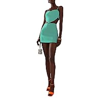 Women's Summer Cocktail Dress Spaghetti Straps Lace-Up Heart Bodycon Short Dress Mini Party Homecoming Dress