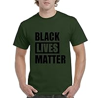 Black Lives Matter We Have are Together for Justice Mens T-Shirt Tee Large Military Green