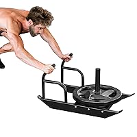 Weight Training Pull Sled, Fitness Strength Speed Training Sled, Steel Power Sled Workout Equipment for Athletic Exercise and Speed Improvement
