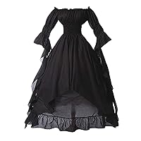 2022 Victorian Renaissance Dress for Women Plus Size Party Medieval Dresses Vintage Lace Corset Dress Ball Gown