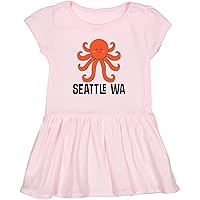 inktastic Seattle Octopus Washington Vacation Toddler Dress