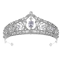 Hair Jewelry Crown Tiaras for Women CC Vintage Crown Wedding Accessories Women Hairwear Bridal Headbands Engagement Hair Ornaments Crystal Tiara